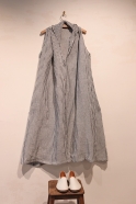Dress 13, heavy indigo linen