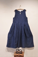 Dress 13, heavy indigo linen