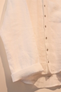 Man shirt, white linen