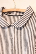 Uniform shirt, light stripes linen