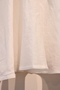 Long skirt, white linen