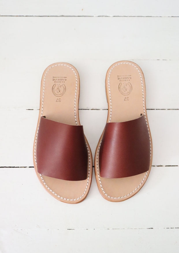 Sandals Tatane, brown  leather
