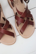 Sandals Brehat, brown  leather