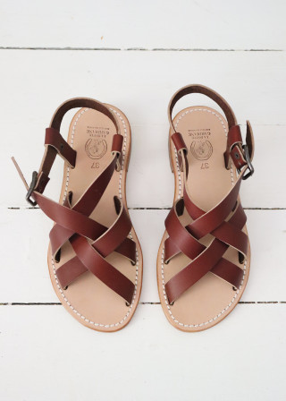 Sandals Brehat, brown  leather