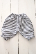 Classic trousers, light stripes linen