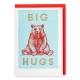 Carte postale + enveloppe "Big Hugs "