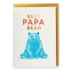 Carte postale + enveloppe "Best Papa Bear"
