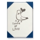 Carte postale + enveloppe "A token of love"