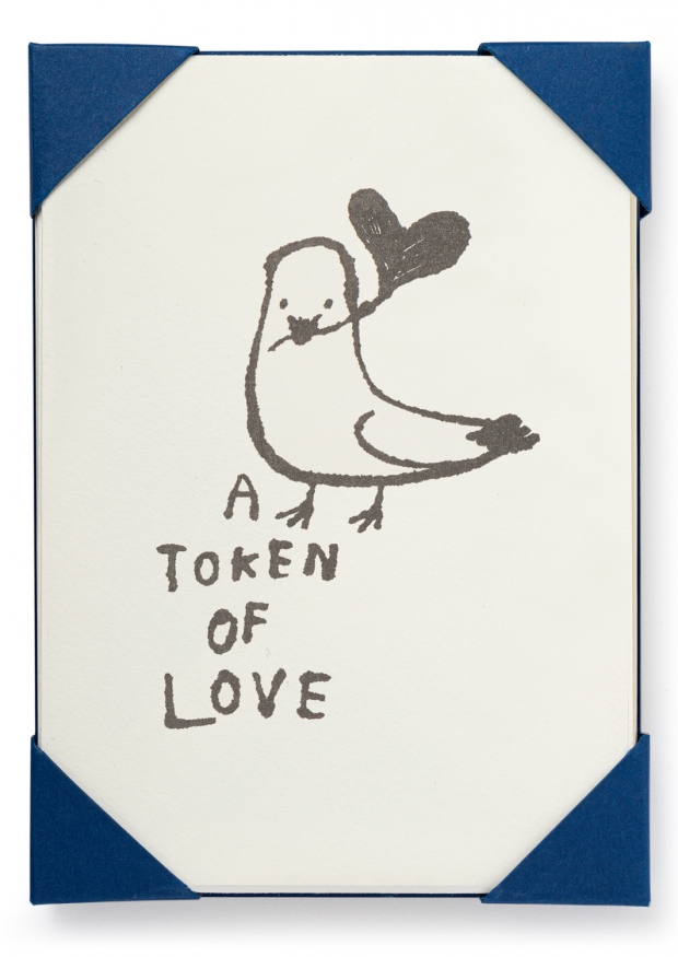 Carte postale + enveloppe "A token of love"