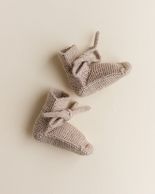 Merino Wool Booties - Dark Grey