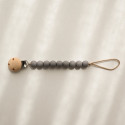 Pacifier clip Paulo - Dark grey