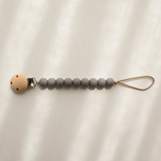 Pacifier clip Paulo - Grey