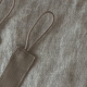 Cotton pacifier clip - grey