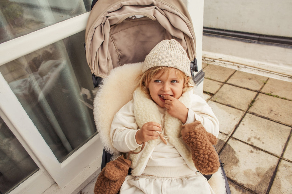 Gilet sans manches en peau de mouton