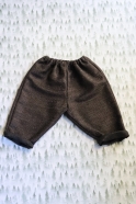 Classic trousers, brown wool drap