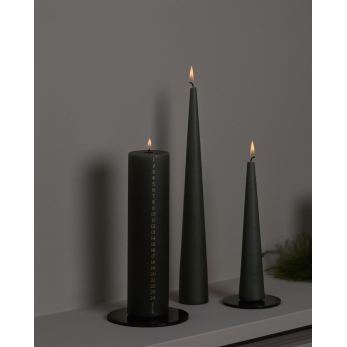 Pillar Advent candle, green soil