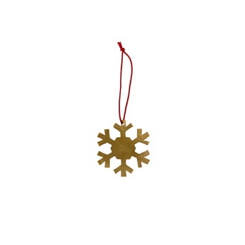 Brass Snow ornament
