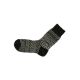 Wool Jacquard socks, brown and white