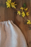 Saroual trousers, natural heavy linen
