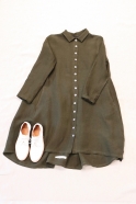 Dress 10, green linen