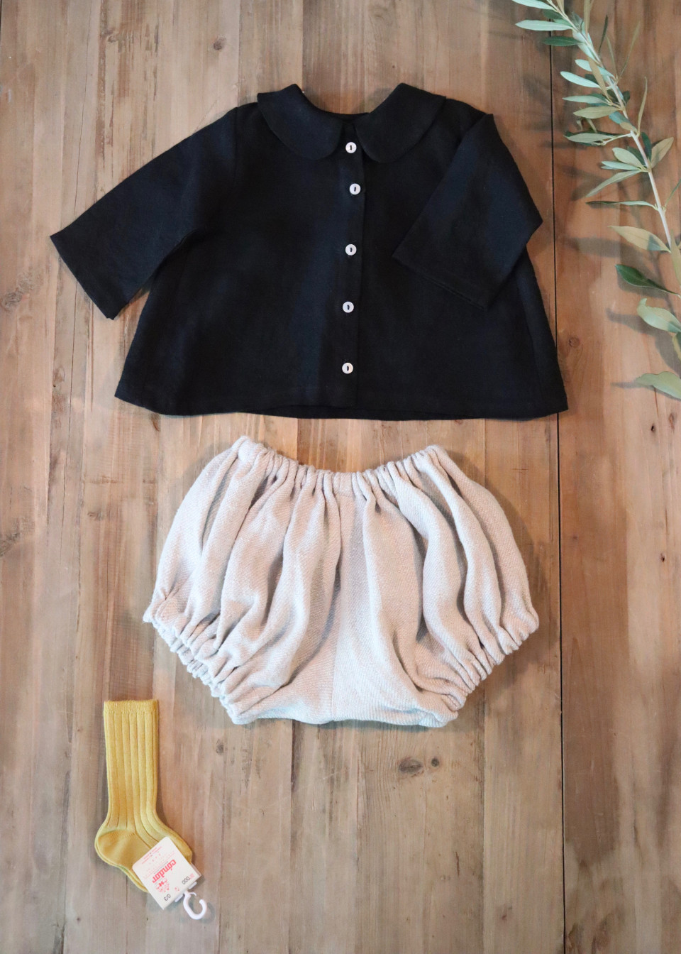 Knee high socks in mustard cotton - CONDOR