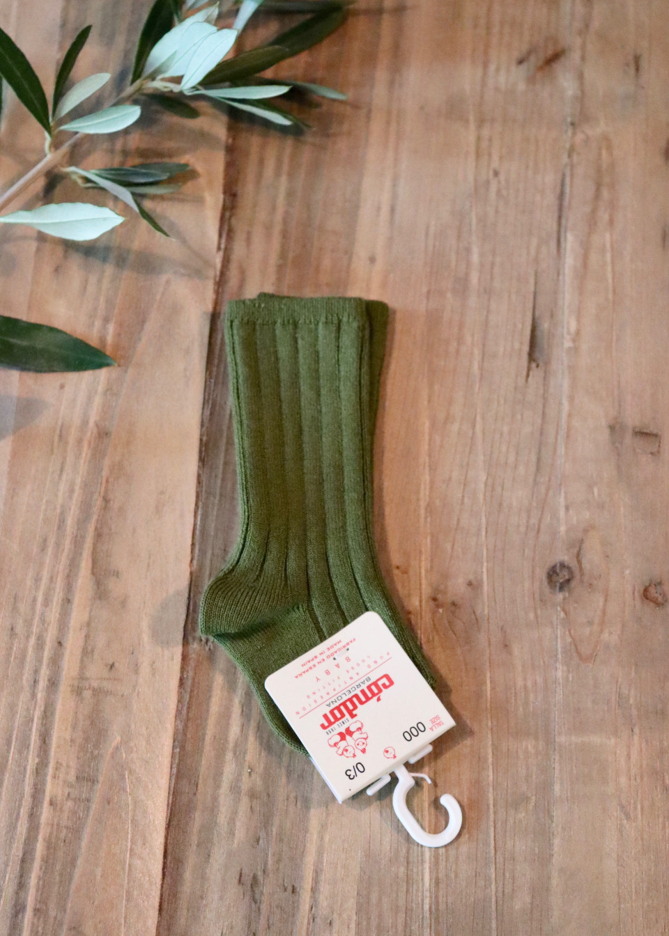 Knee high socks in oil cotton - CONDOR