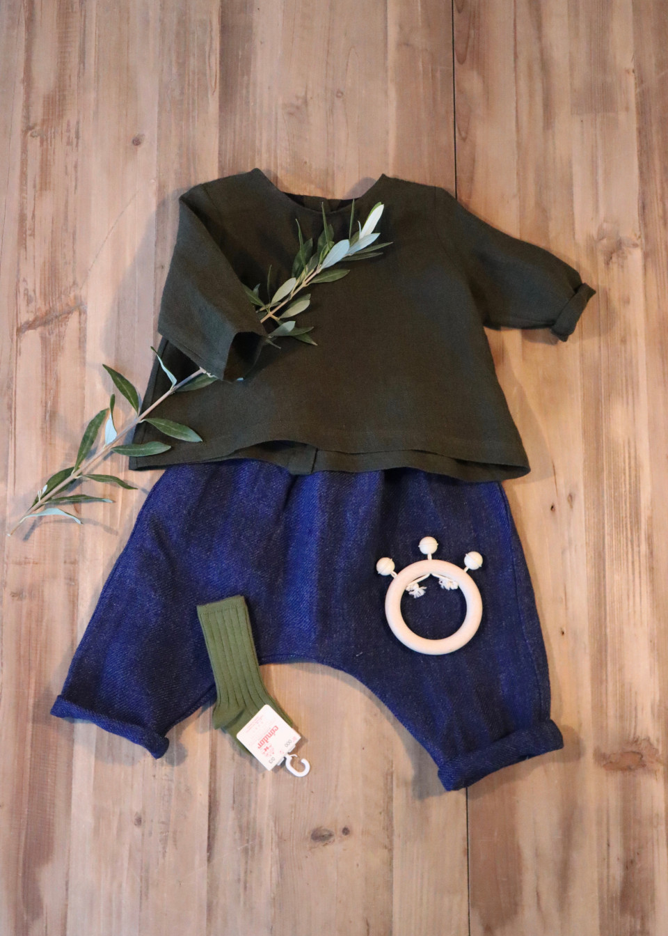 Knee high socks in oil cotton - CONDOR