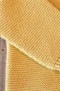 Garter stitch cardigan, mustard