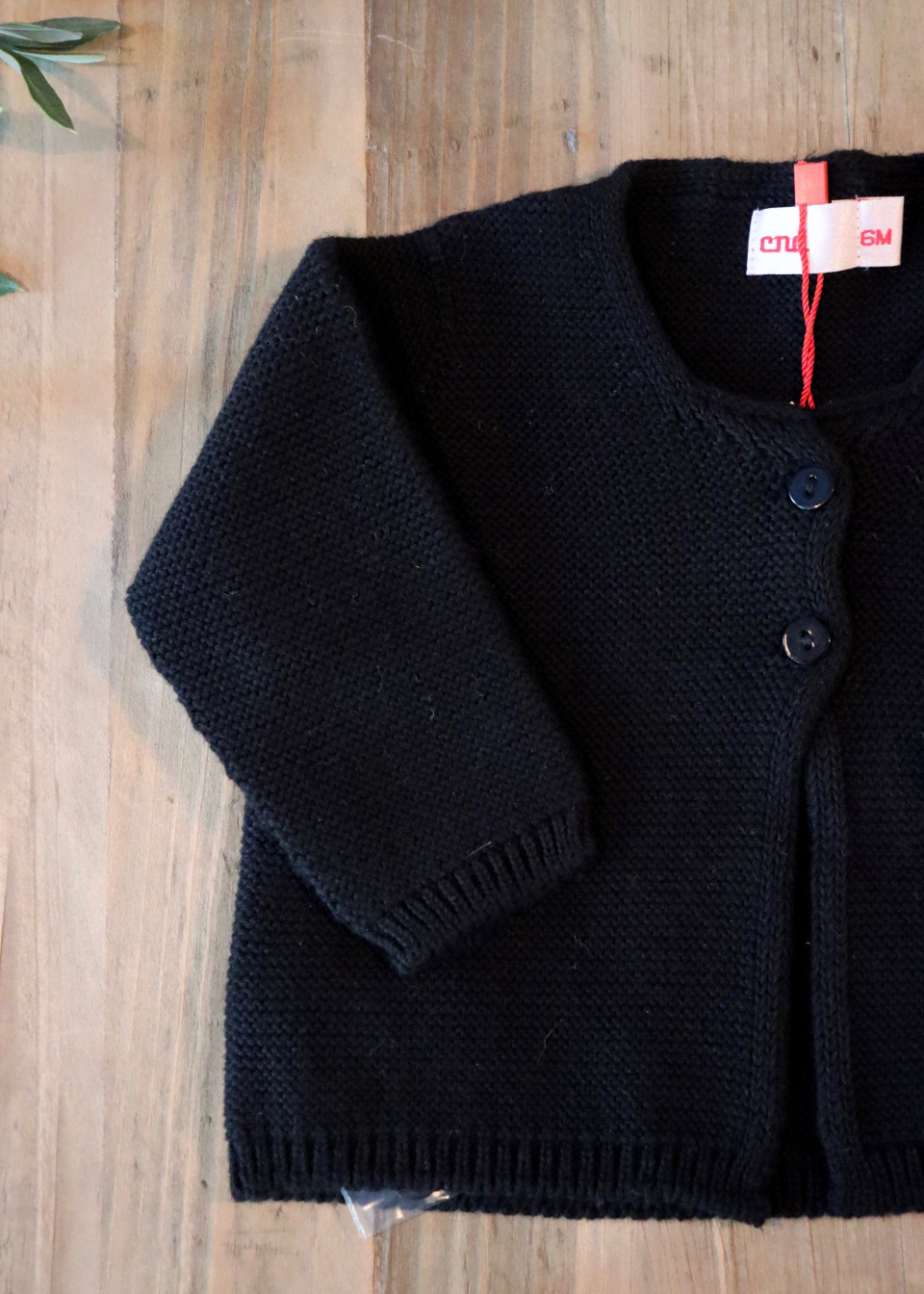 Gilet en maille, coloris noir