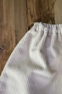 Pantalon sarouel, velours blanc cassé