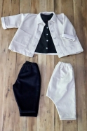 Baby jacket, off white corduroy