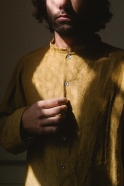 Shirt 03, mustard linen