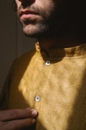 Shirt 03, mustard linen