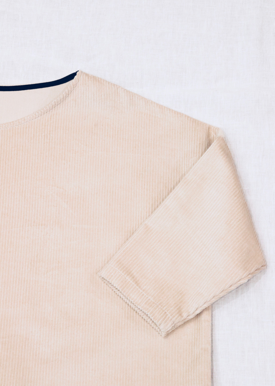 Pull 03, velours blanc cassé Pull 03, velours blanc cassé