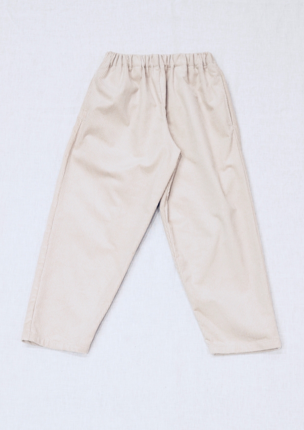Classic trousers, off white corduroy