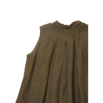 Dress 09, green linen