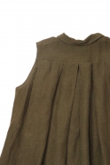 Dress 09, green linen
