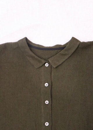 Chemise 05, lin vert