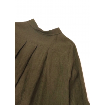Shirt 08, green linen