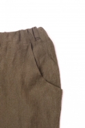 Pockets trousers, green linen