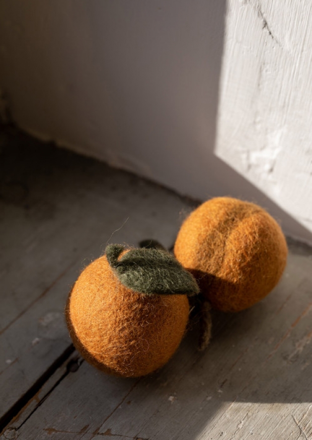 Felted apricot