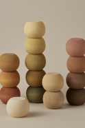 Wooden rounds, natural tones