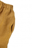 Classic trousers, mustard linen