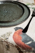 Chemin de table, imprimé petits oiseaux