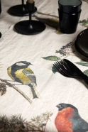 Chemin de table, imprimé petits oiseaux