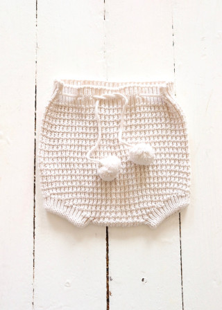 Evan knit bloomer, cream