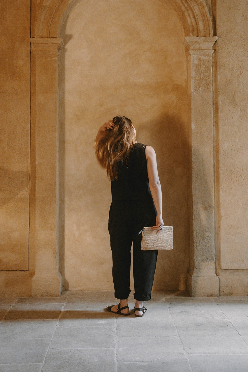 Trousers 03, black denim