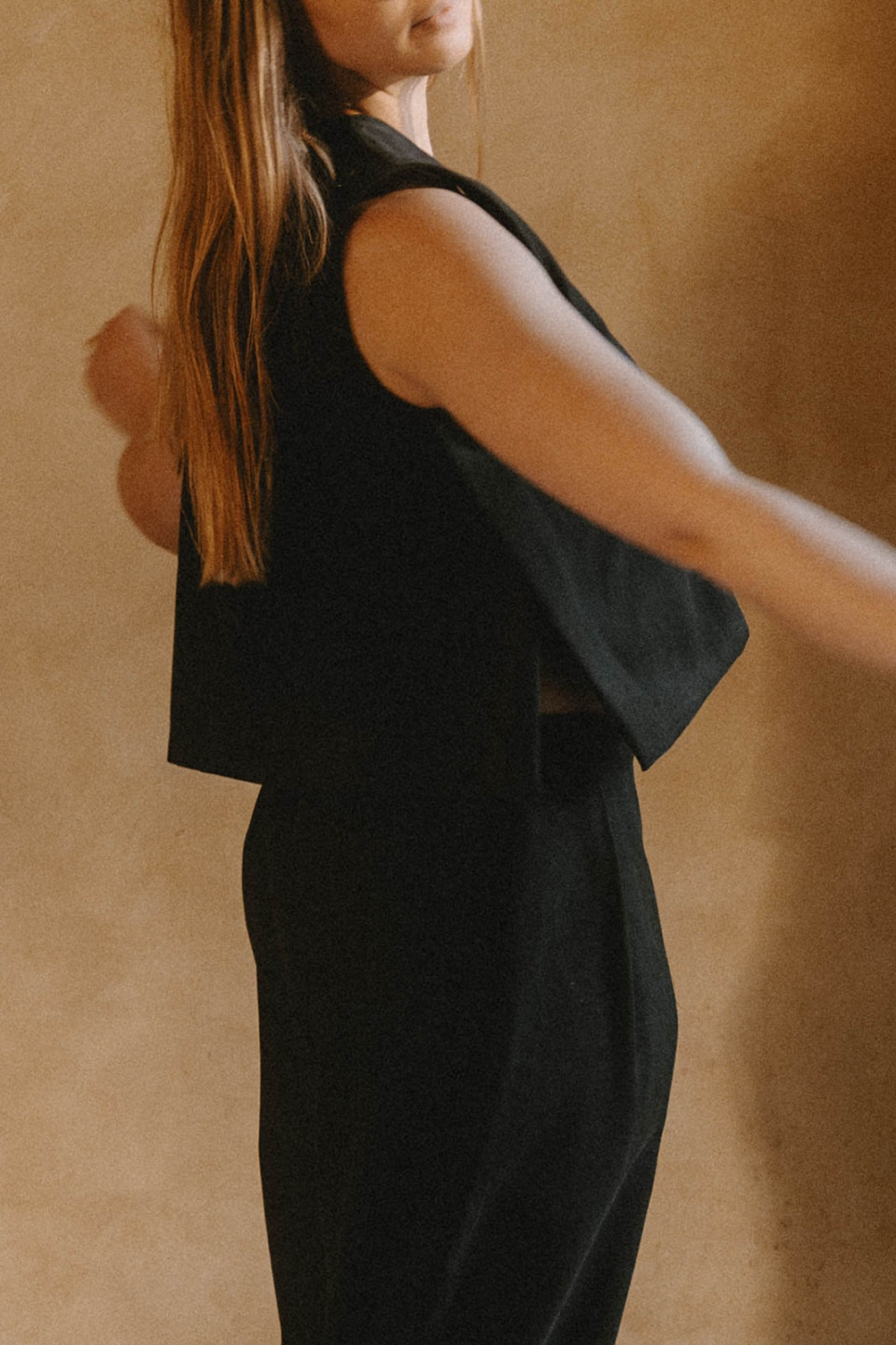 Trousers 03, black denim