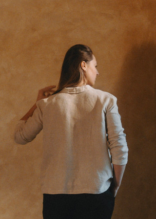 Chemise 05, lin beige