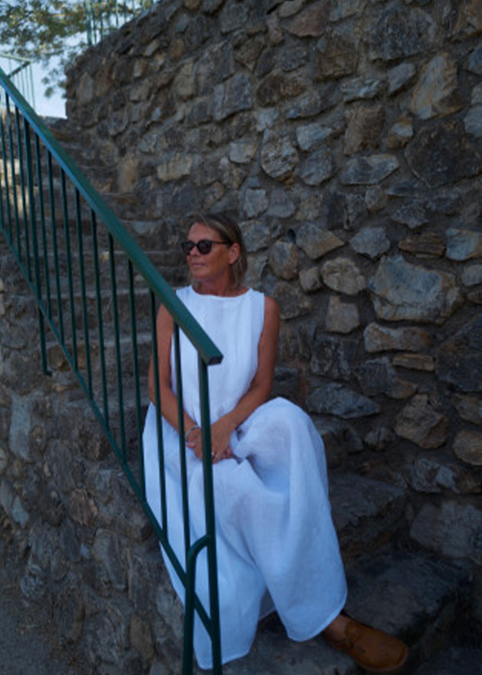 Dress 15, white linen